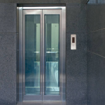 glass door with ss frame big vision
