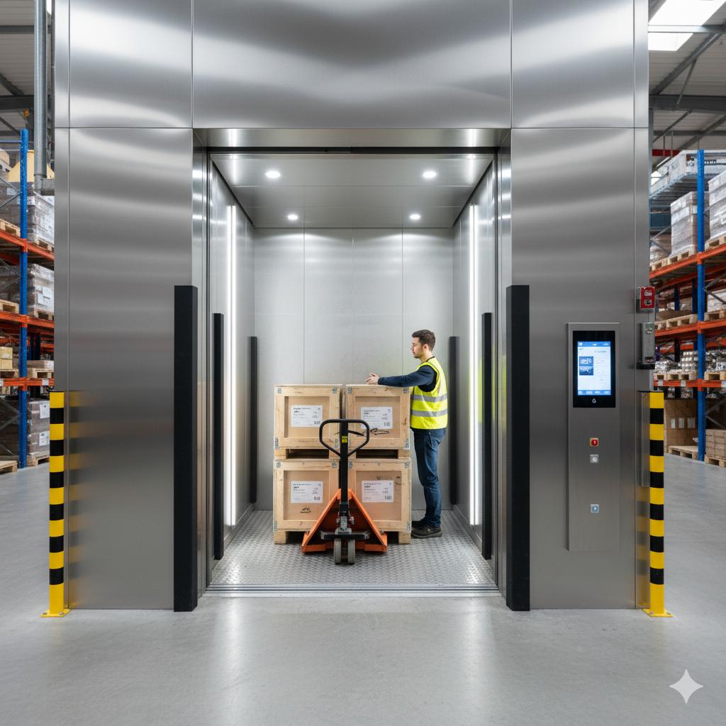 THROUGH-TYPE GOODS ELEVATORS 